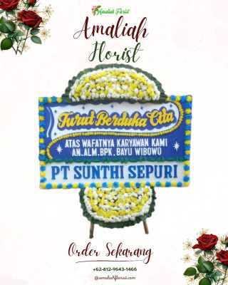 Papan Bunga Duka di Mugi